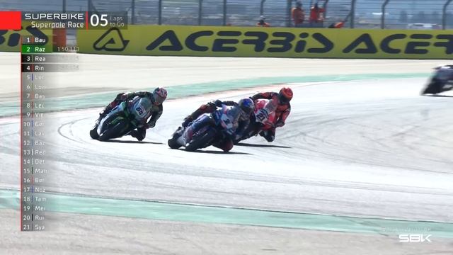 WorldSBK Superpole Race Highlights | 2022 Aragon Round