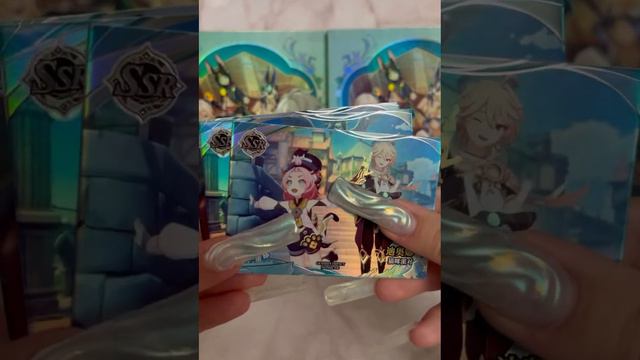 Обзор полной коллекции карточек Встреч по игре геншин импакт Genshin impact cards box смотреть онлайн