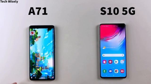 SAMSUNG A71 vs S10 5G : Speed Test смотреть онлайн
