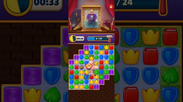 Игра Royal match Кошмар короля (перед уровнем 1500) смотреть онлайн