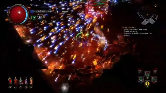 POE Noobs - My first solo normal Atziri (Discomancer Witch summoner) смотреть онлайн