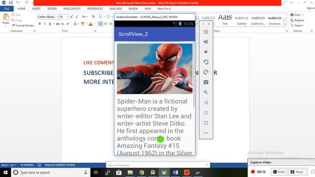 vertical scrollview in android example смотреть онлайн