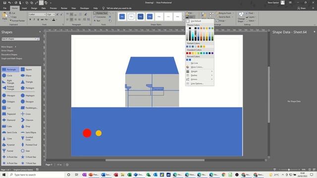 Basic Plumbing diagram. Plumbing in Microsoft Visio смотреть онлайн