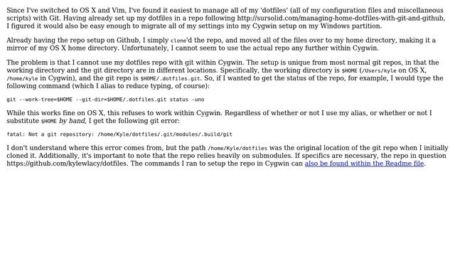 Cygwin - Repo with Separate Git/Working Dir Doesn't Work смотреть онлайн