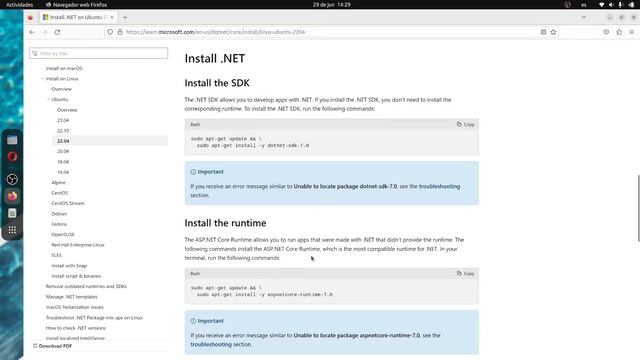 Instalación de .NET SDK y .NET Runtime en Linux: Guía para Ubuntu y otras distribuciones [2023] смотреть онлайн