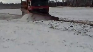 Скоростной отвал показательный заезд