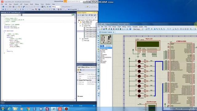1. Tutorial AVR Programming Atmel Studio with Proteus - Loading HEX File смотреть онлайн