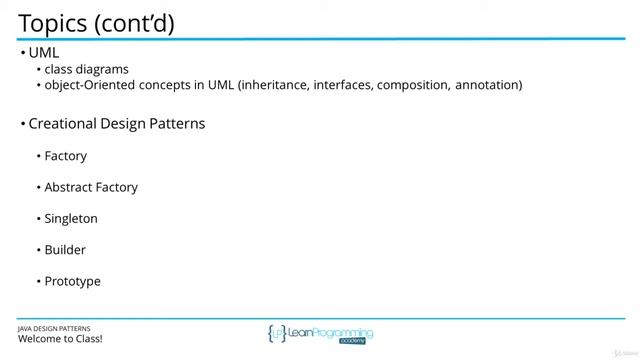 The Java Design Patterns Course--1 Welcome to Class! смотреть онлайн