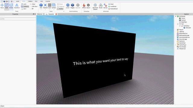 HOW TO ADD TEXT TO A PART | Roblox Studio Tutorials смотреть онлайн