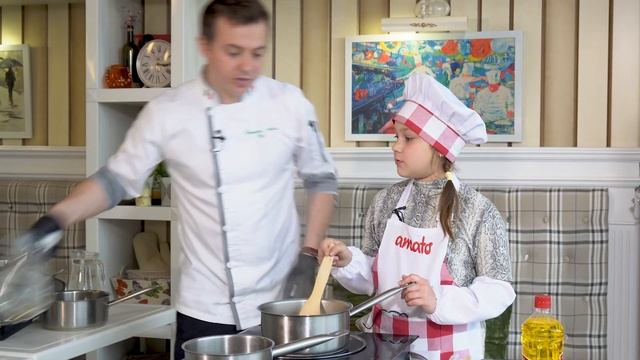 Кулинарное шоу "Кукляндия" с Ариной Тащевой. Готовим в ресторане Amato. ч 18. смотреть онлайн