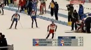 биатлон кубок мира 2008-2009 7 этап Ванкувер эстафета мужчины