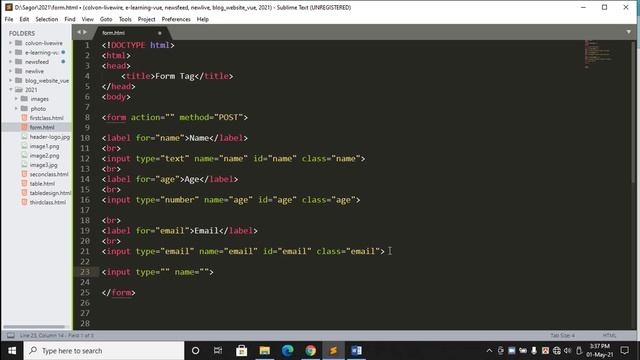 # 2nd Batch | HTML Part- 12 Form Tag -1 | Website Development | Full Course | Bangla Tutorial смотреть онлайн
