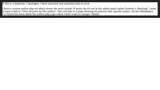 Create custom archive page for individual authors which is separate from the author.php page смотреть онлайн