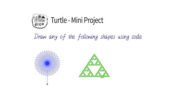 المشروع المصغر لـ Turtle - أسس البرمجة باستخدام Python смотреть онлайн