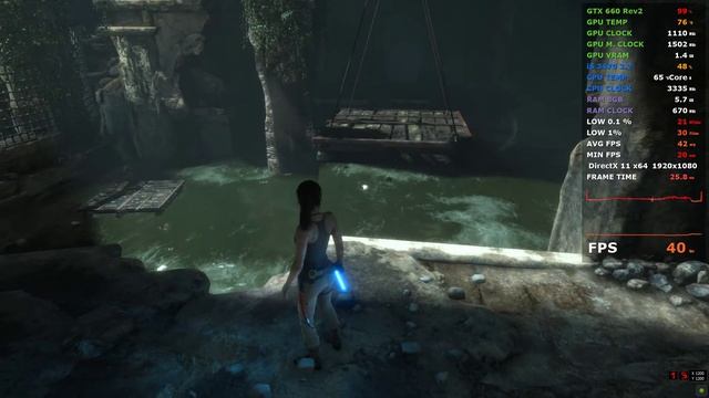 Rise of the Tomb Raider - GTX 660 3GB - i5 3470 - 1080p смотреть онлайн