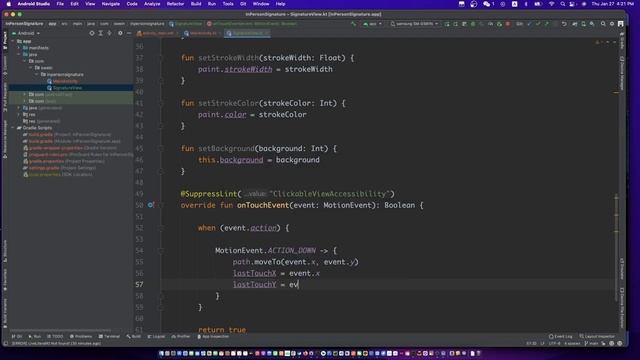 android signature pad | android writing pad example | Android Digital Signature tutorials example смотреть онлайн