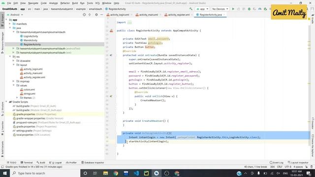 Email ID Authentication App in Android Studio with Firebase ? || Part 03 || #Firebase #androidapp смотреть онлайн