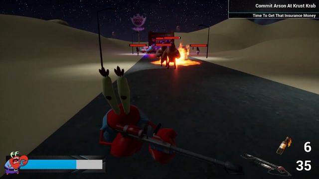 Mr. Krabs Commits Arson - МИСТЕР КРАБС СЖИГАЕТ ВЕСЬ ГОРОД - Игра - Прохождение смотреть онлайн