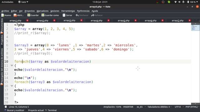 PHP 19-25 Arrays Arrays no indexados foreach unset смотреть онлайн