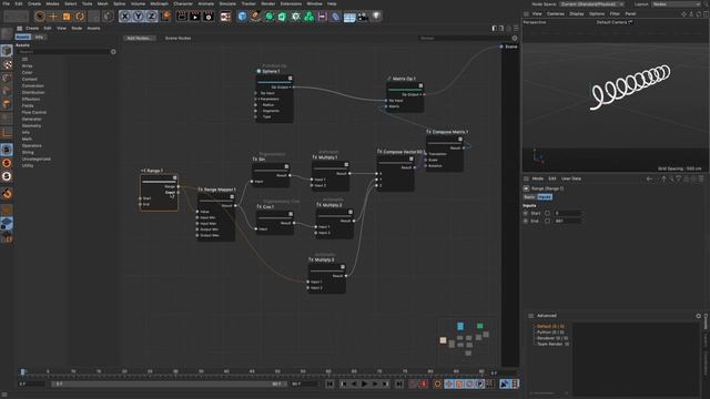 Part 4 Scene Nodes - Technology Preview: Iterations, Math & how to Create a Group in Cinema 4D смотреть онлайн