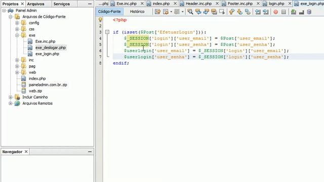 Painel Responsivo com Bootstrap $_SESSION Fazendo Login 10 смотреть онлайн