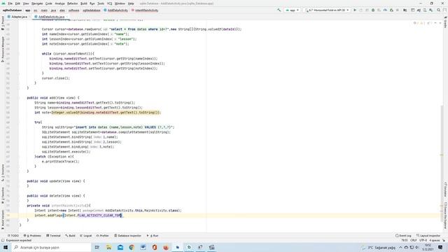 SQLite Database (insert - update - delete) - Android Studio/JAVA (PART 2) смотреть онлайн
