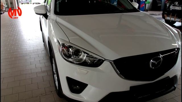 Тюнинг Mazda CX-5. EYELIDS/Реснички на фары (вариант 2). смотреть онлайн