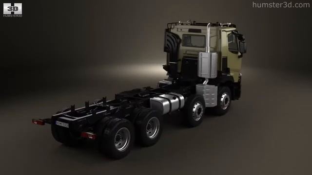 Renault C Chassis Truck 2013 by 3D model store Humster3D.com смотреть онлайн