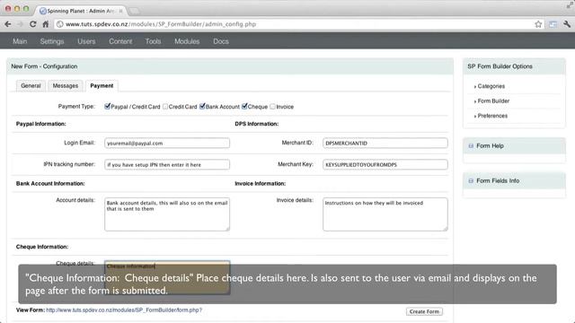 e107 Tutorial: Form Builder Module Tutorial (version 2.2) смотреть онлайн