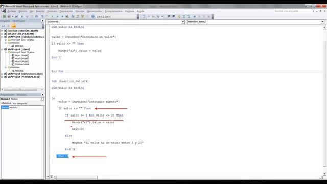 Curso VBA Excel Técnicas II Inserción de datos Vídeo 31 смотреть онлайн