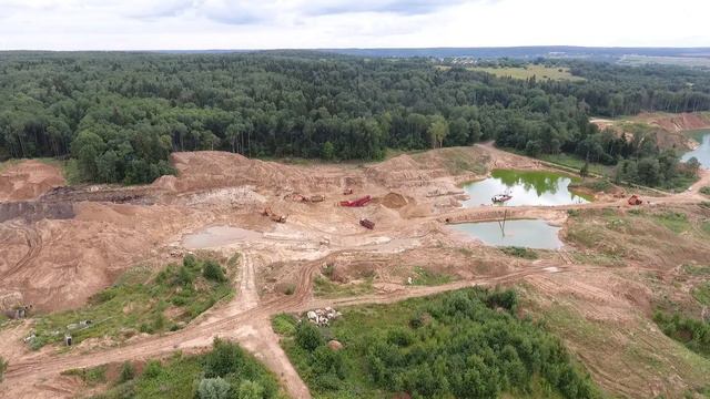 Съёмка квадрокоптером карьера в Боблово Клинского района #СВОИ #экоспецназ смотреть онлайн