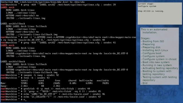 Arch Linux installation recording to kernel 5.18.7-arch1-1 (ISO) смотреть онлайн