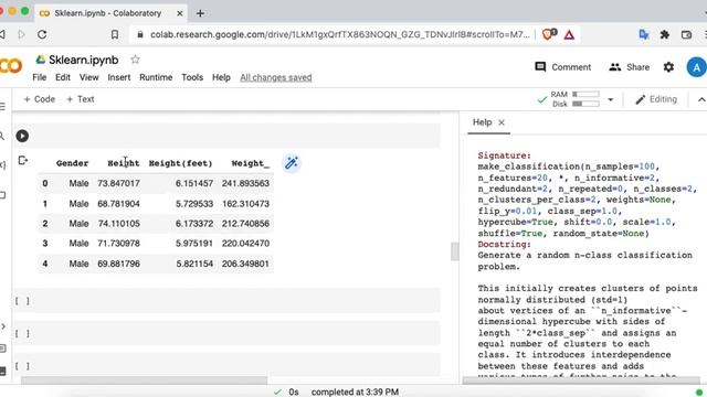 2. Scikit-learn for ML: make_classification смотреть онлайн