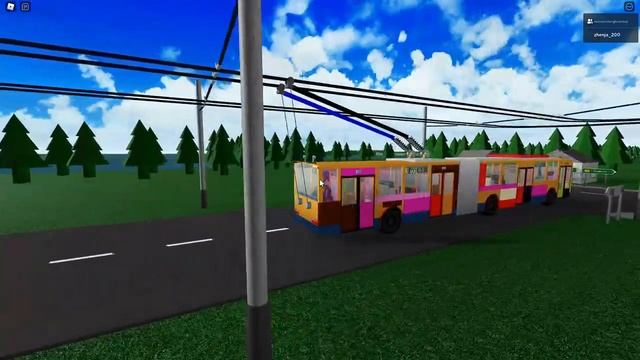 Roblox Поїздка на трьох тролейбусах Solaris Trollino 12, Skoda 15Tr, Solaris Trollino 24 смотреть онлайн