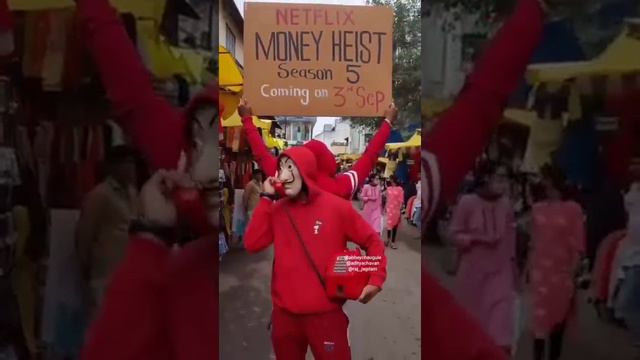 money heist season 5 fever in Delhi || IMT Short || #short смотреть онлайн