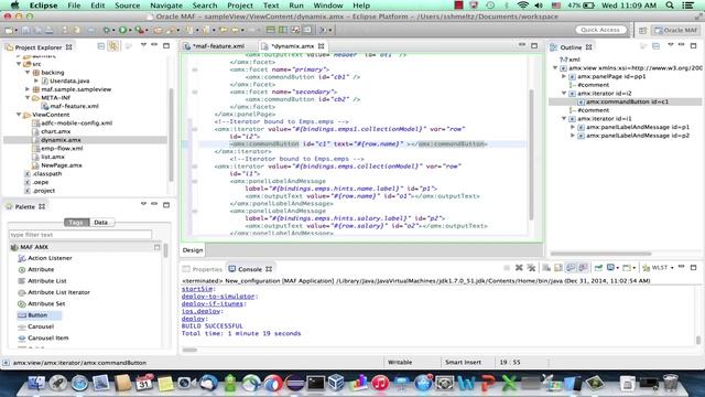Dynamically add component to an Oracle MAF page with af:iterator and show/hide смотреть онлайн
