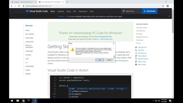 Angular - Setup Development Environment смотреть онлайн