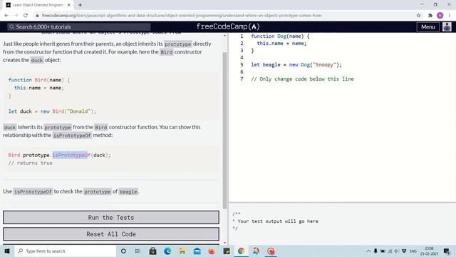 Tutorial 15 - understand where an object's prototype come from - freecodecamp смотреть онлайн