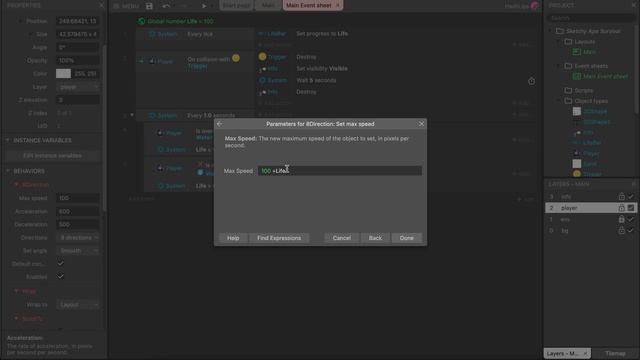 Build a HTML game without code in Construct 3 part 2 смотреть онлайн
