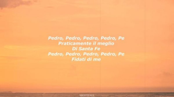 Jaxomy - Pedro pedro pedro (Techno remix) (Lyrics)