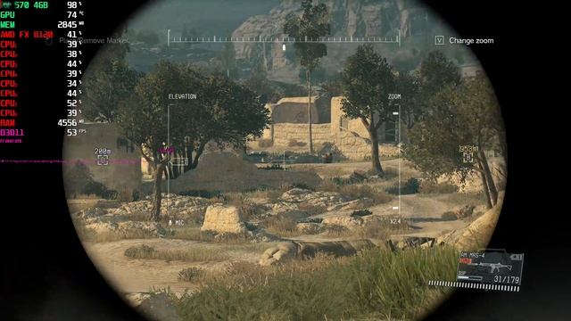 Metal Gear Solid V: The Phantom Pain ll AMD RX 570 4GB + AMD FX 8120 смотреть онлайн