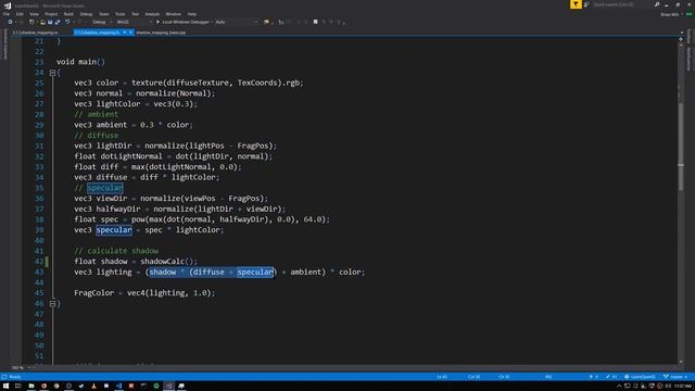 OpenGL - shadow maps (for directional lights) смотреть онлайн