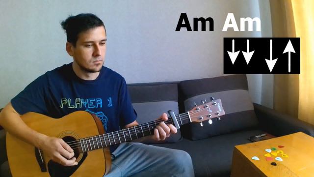 Ой у лузі червона калина. Розбір на гітарі. Акорди, бій, перебір. Проста версія для початківців. смотреть онлайн