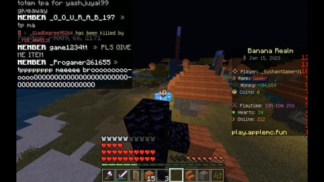 Get Infinite HEARTS !!! | How To GET INFINTE HEARTS In Apple Mc Server | Hearts Farm In Apple Mc ||