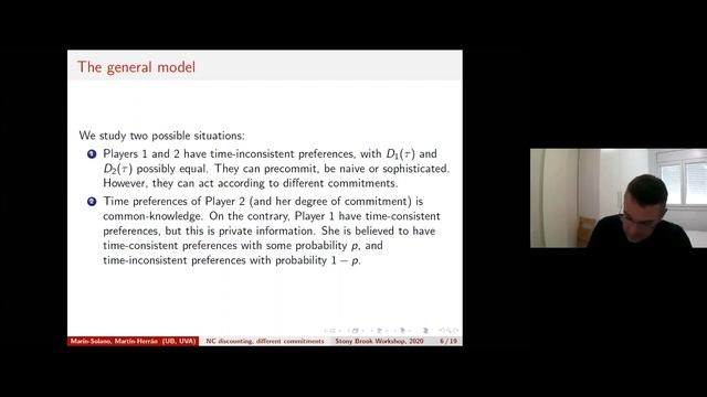 Jesús Marín Solano - Differential Games with Nonconstant Discounting and Different Commitments смотреть онлайн