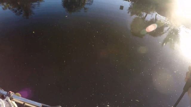 Monster snake head on kayak. смотреть онлайн