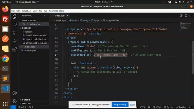 How to upload a file using Dropzone.js with PHP смотреть онлайн