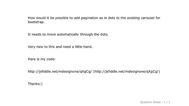 jQuery : Bootstrap carousel. Add pagination dots to bottom смотреть онлайн