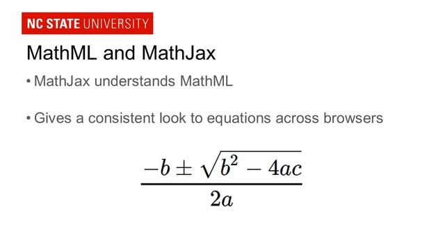Accessible Math on the Web: Part 2, The Simple Way with MathML and HTML5 смотреть онлайн