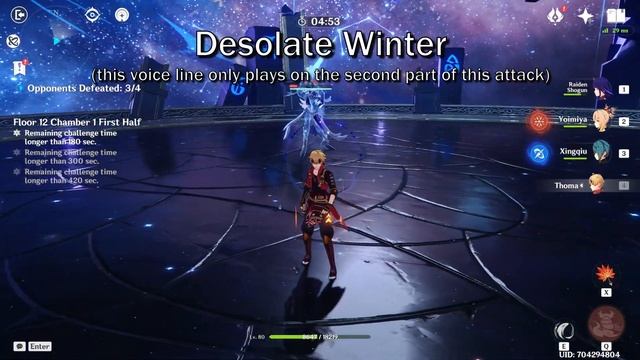 Abyss Herald: Frost Fall - Voice Lines (EN) [DEMO] -- Genshin Impact смотреть онлайн